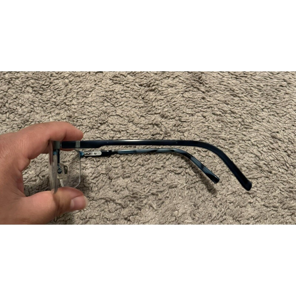 Oga Morel France Eyeglasses Frames‎ 10110O GB13 Blue Black - Picture 5 of 12